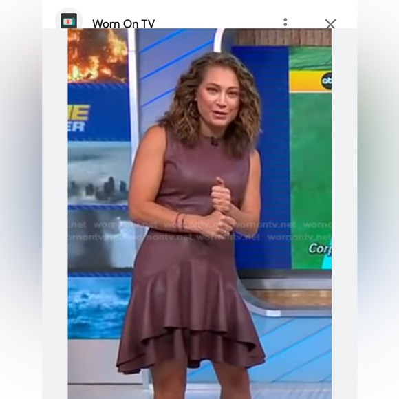 SHOSHANNA Bristol Faux Leather Minidress Size 2 NWT - Picture 6 of 10